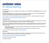Renewal email